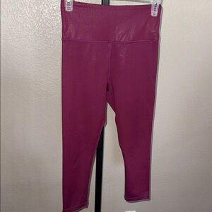 Zyia Vibrant Shimmery Purple Leggings